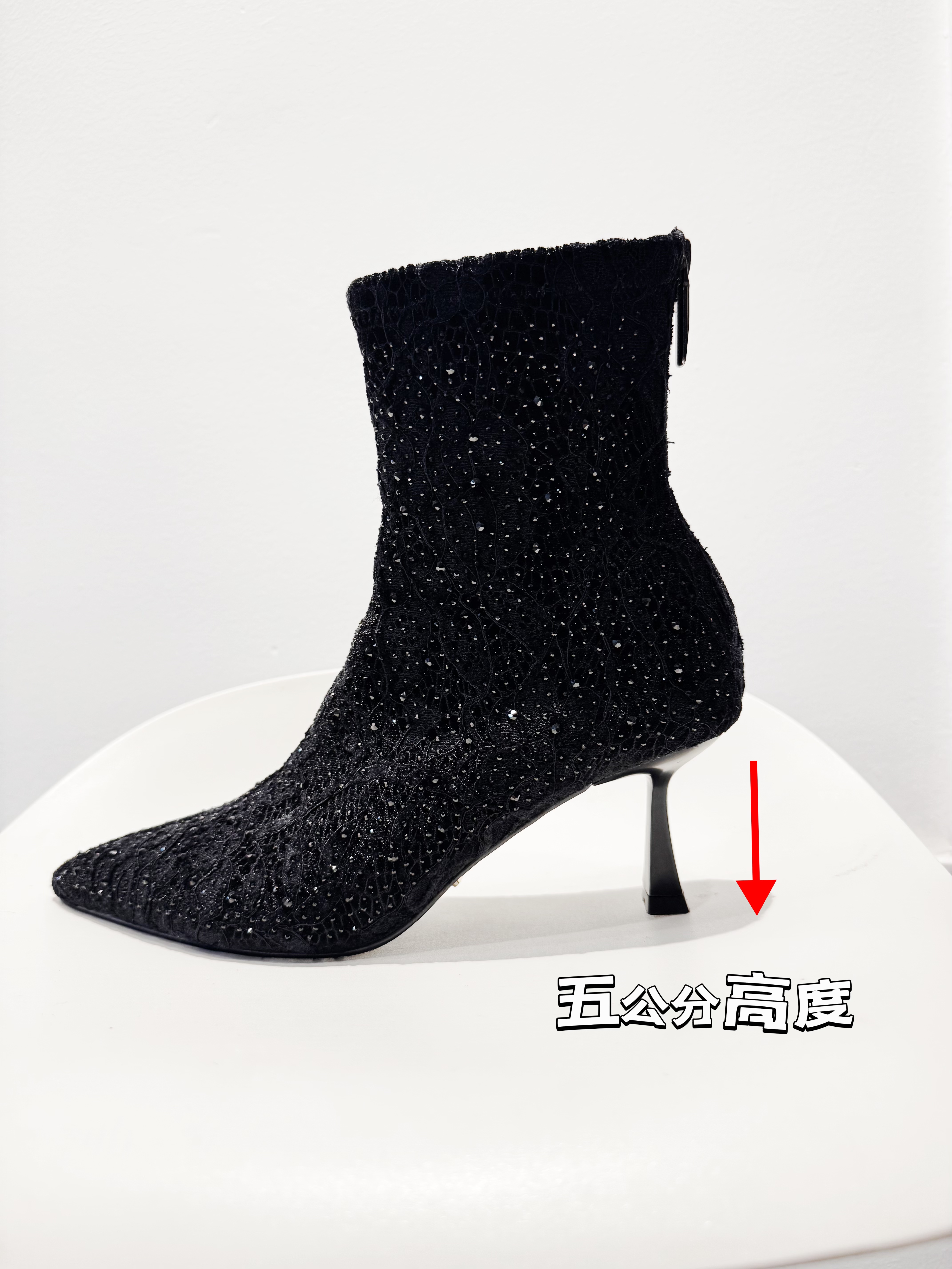 秋冬气质细跟短靴  设计款时尚休闲小众气质女人味