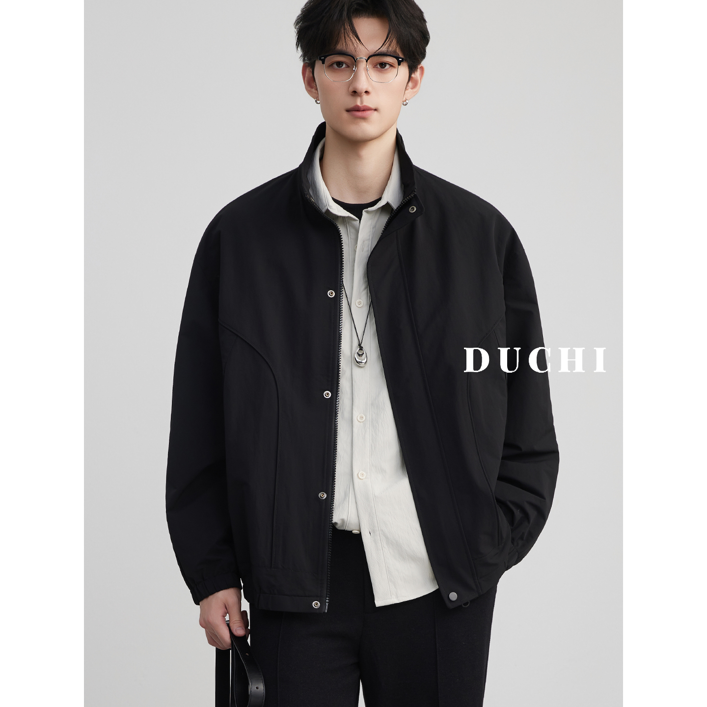 【哈灵顿通勤系列】美式立领外套男2025新款秋季休闲商务行政夹克