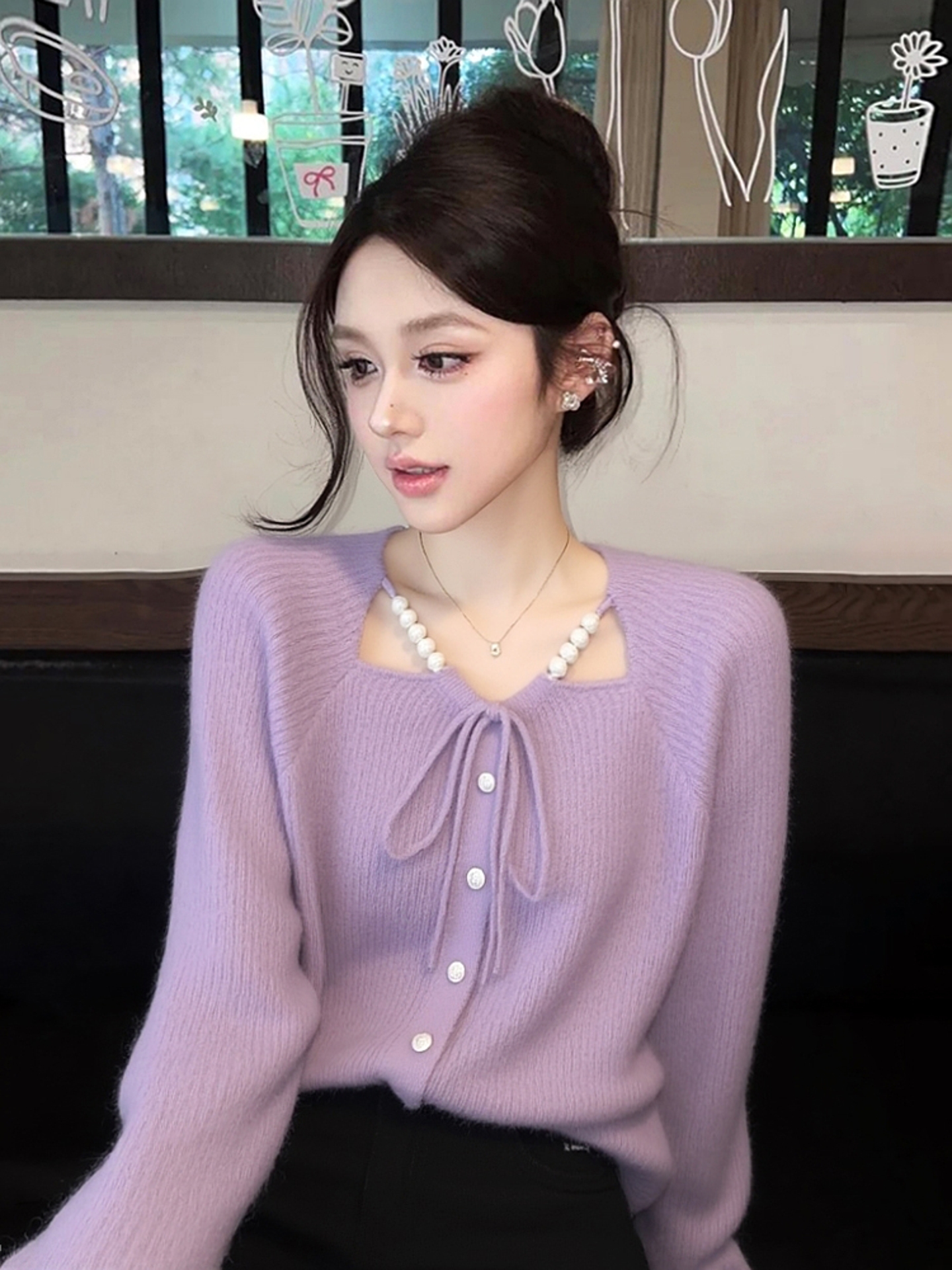 韩系设计感气质小香风显瘦针织衫女2025秋冬新款法式甜美减龄毛衣