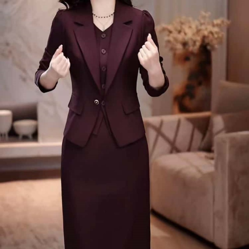 A932【外套+连衣裙】2025秋季新款优雅高贵时尚轻奢上档次套装裙