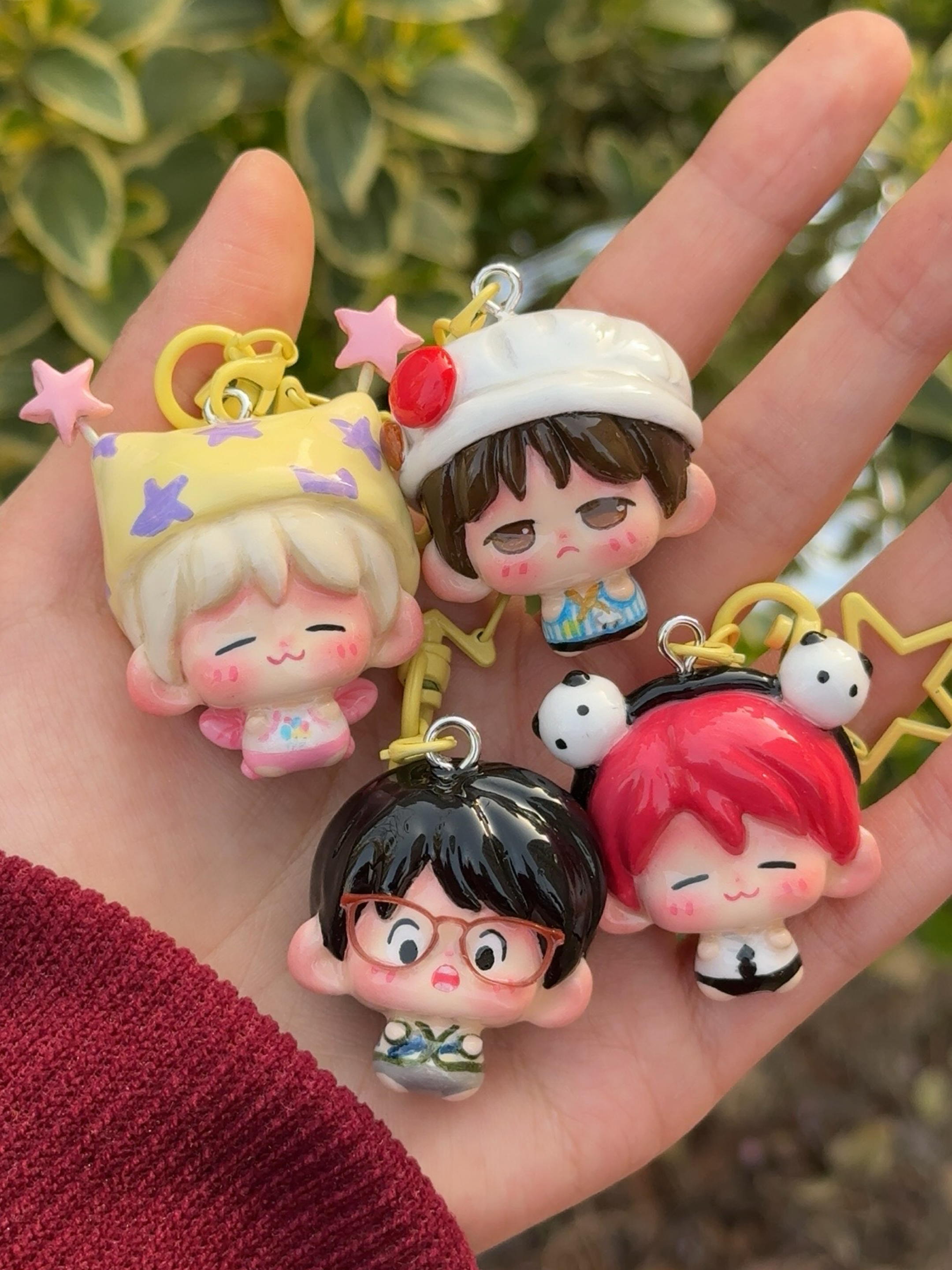 明星周边潮玩小豆丁挂件,下单送应援包挂一套