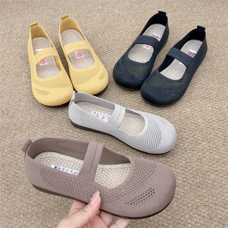 夏季新款老北京布鞋轻便舒适妈妈鞋软底百搭一脚蹬女鞋低帮平底鞋