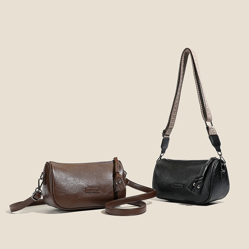 两条肩带女包2026新款时尚斜挎包休闲百搭软皮多隔层单肩包小包包