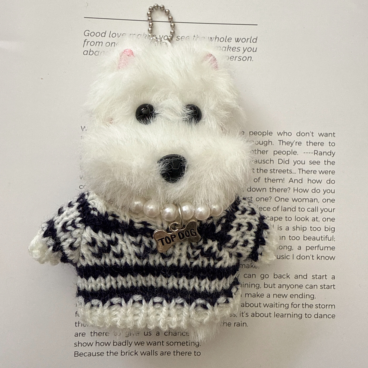 小红书同款西高地毛绒可爱公仔小熊包包挂件创意礼物钥匙扣包挂件