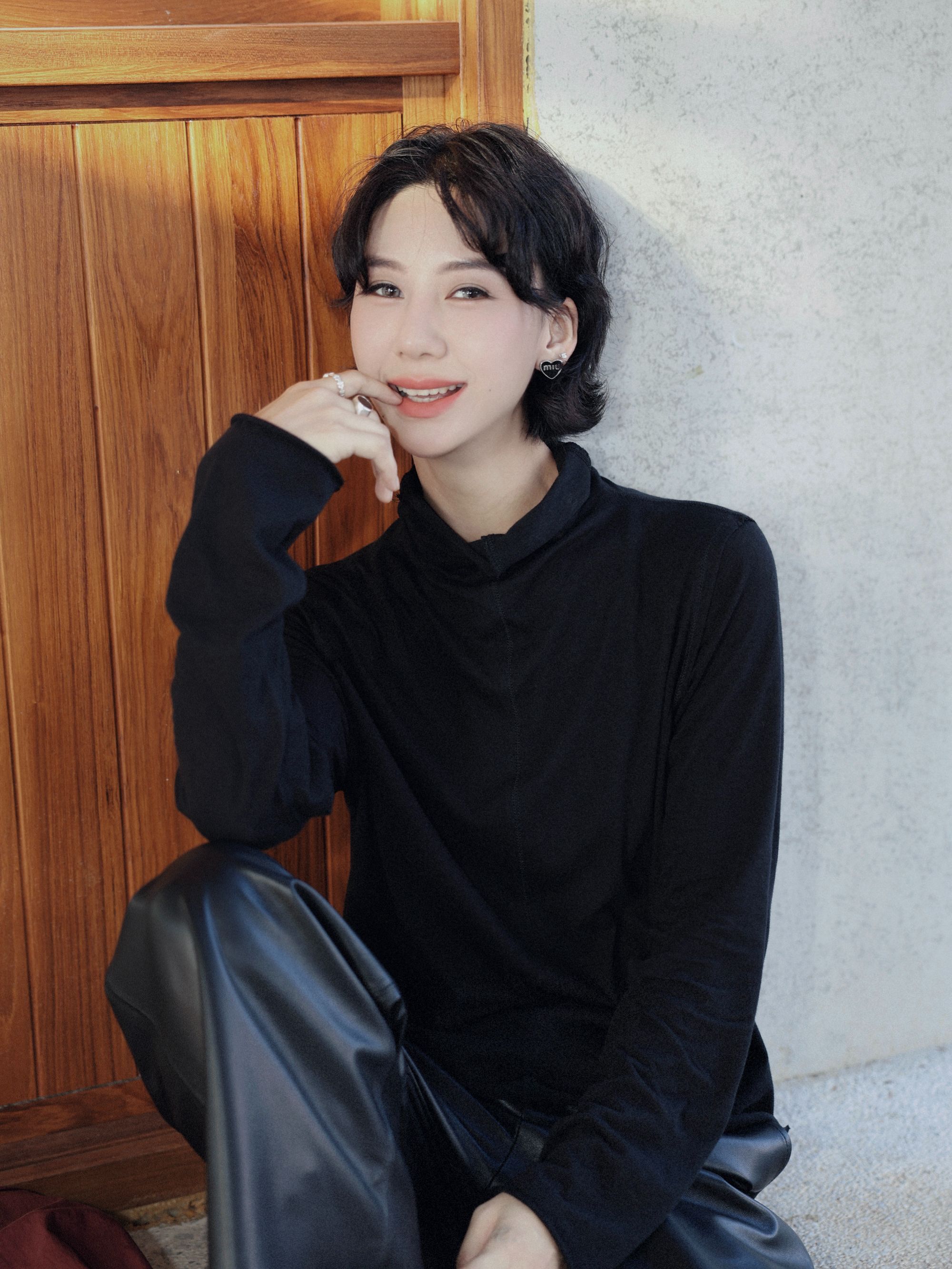 TT设计师【云感呼吸】日系高级感时尚长绒棉高领打底衫TT191037