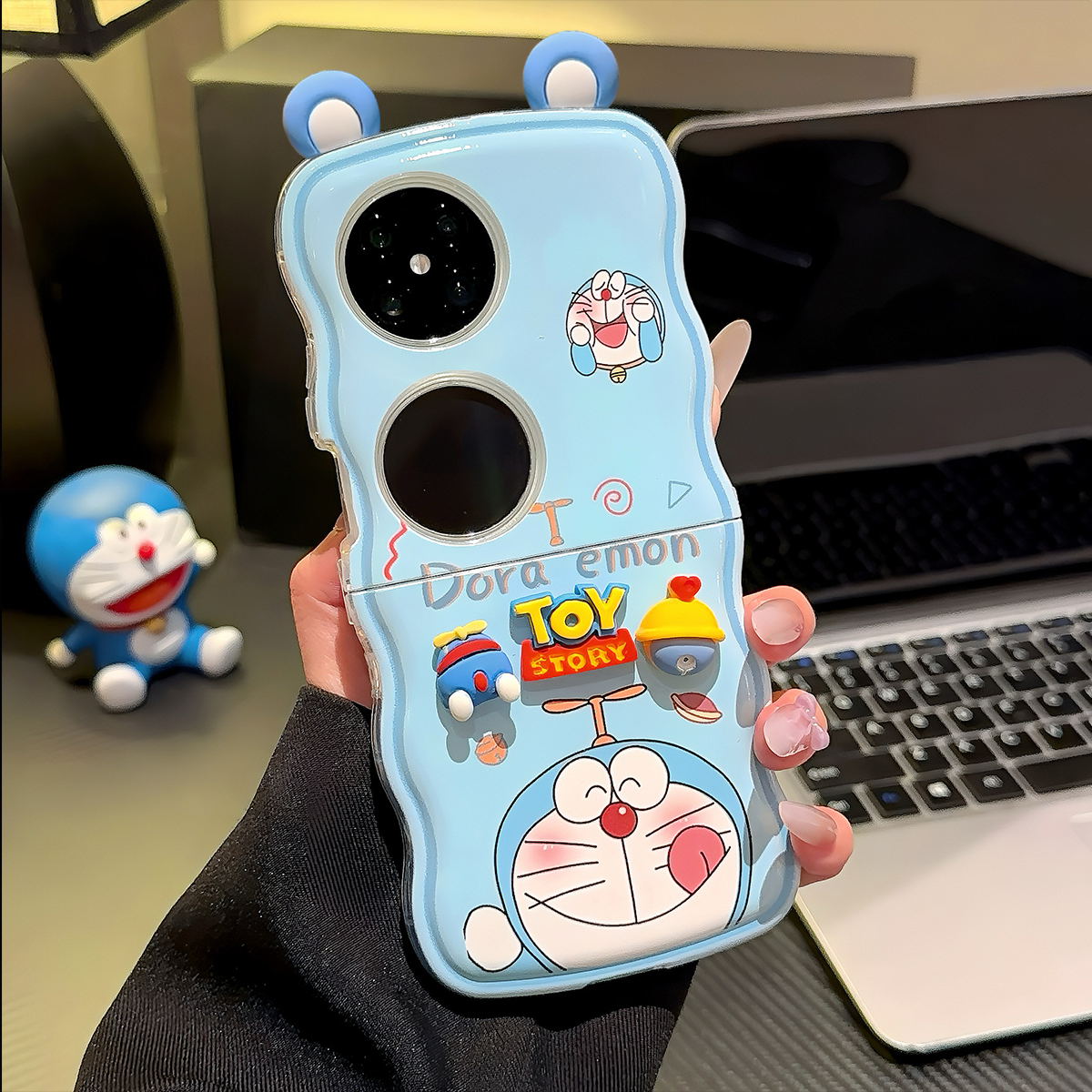 适用于华为POCKET2波浪手机壳FINDN3FLIP小叮当华为pocketS