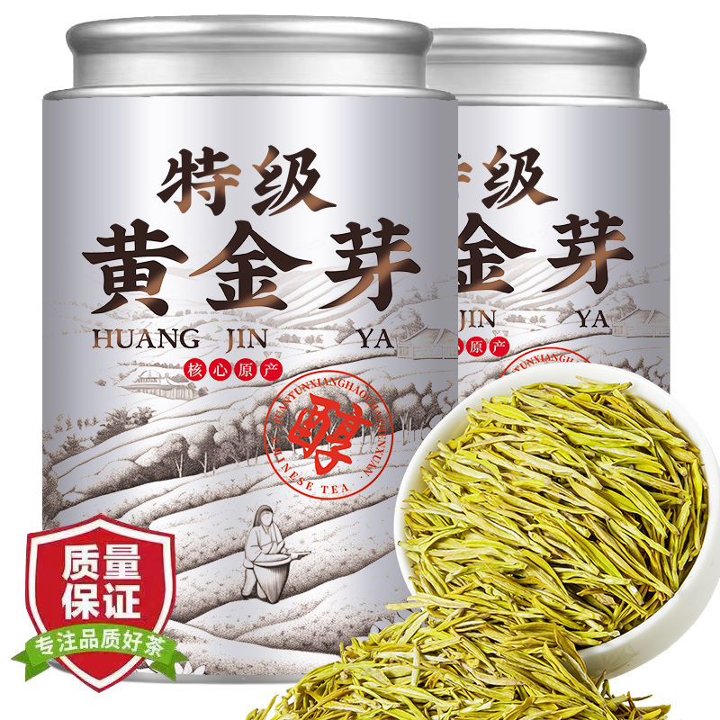 【浙江黄金芽】高山2025绿茶口感鲜爽回甘豆香浓郁香浓耐泡高品质茶