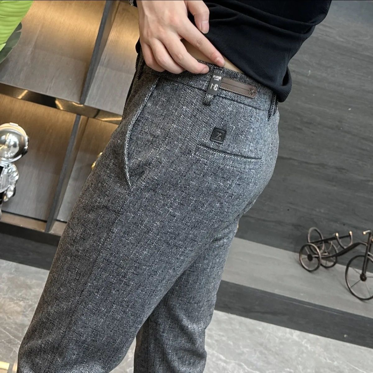 男士冬季新款休闲裤绅士休闲裤