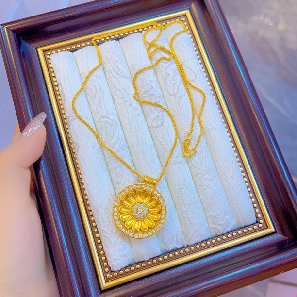 铜合金项链 1910新款项链爆款白搭时尚金色铜合金白搭时尚气质