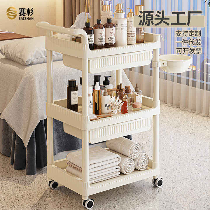 美容院仪器手推车护理工具专用小推车多功能移动美甲美睫置物架