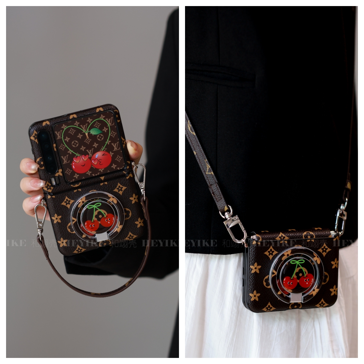 潮牌复古印花适用华为purax手机壳典藏版mixflip2磁吸支架pocket2