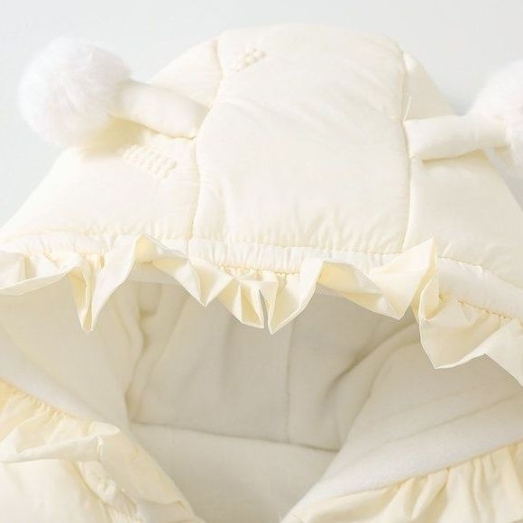 YeeHoO英氏[断码]婴儿超萌衣服新生儿加厚冬装连体衣外出服百天洋