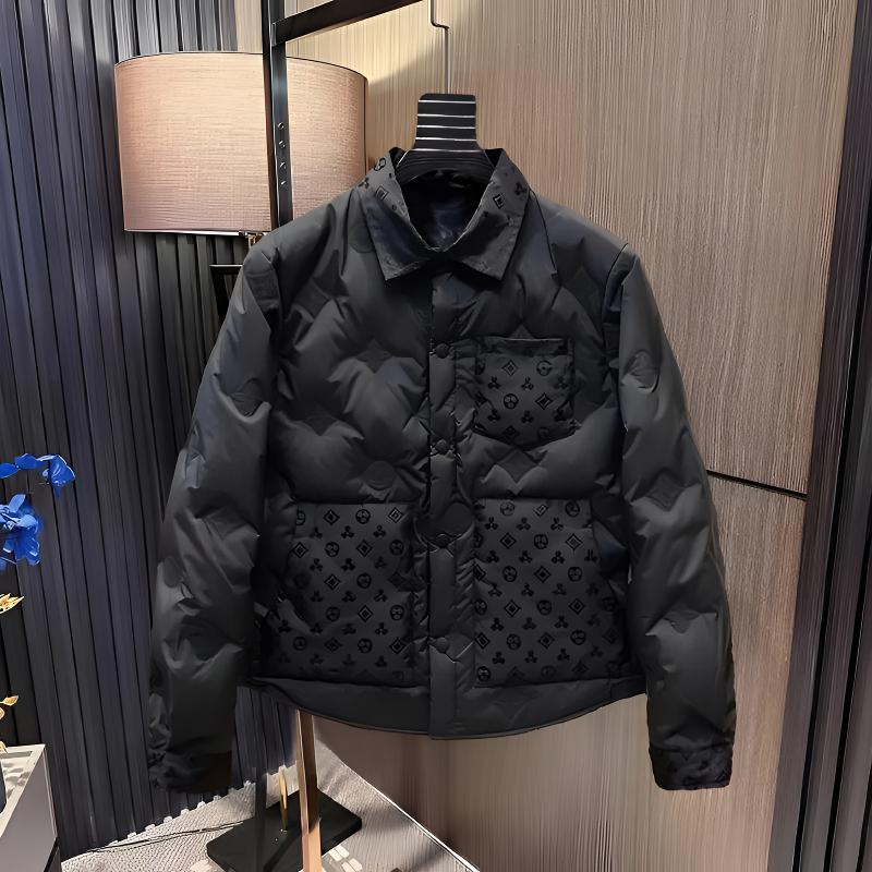 男士棉服上衣冬季保暖加厚新款潮牌百搭翻领长袖时尚潮流休闲外套