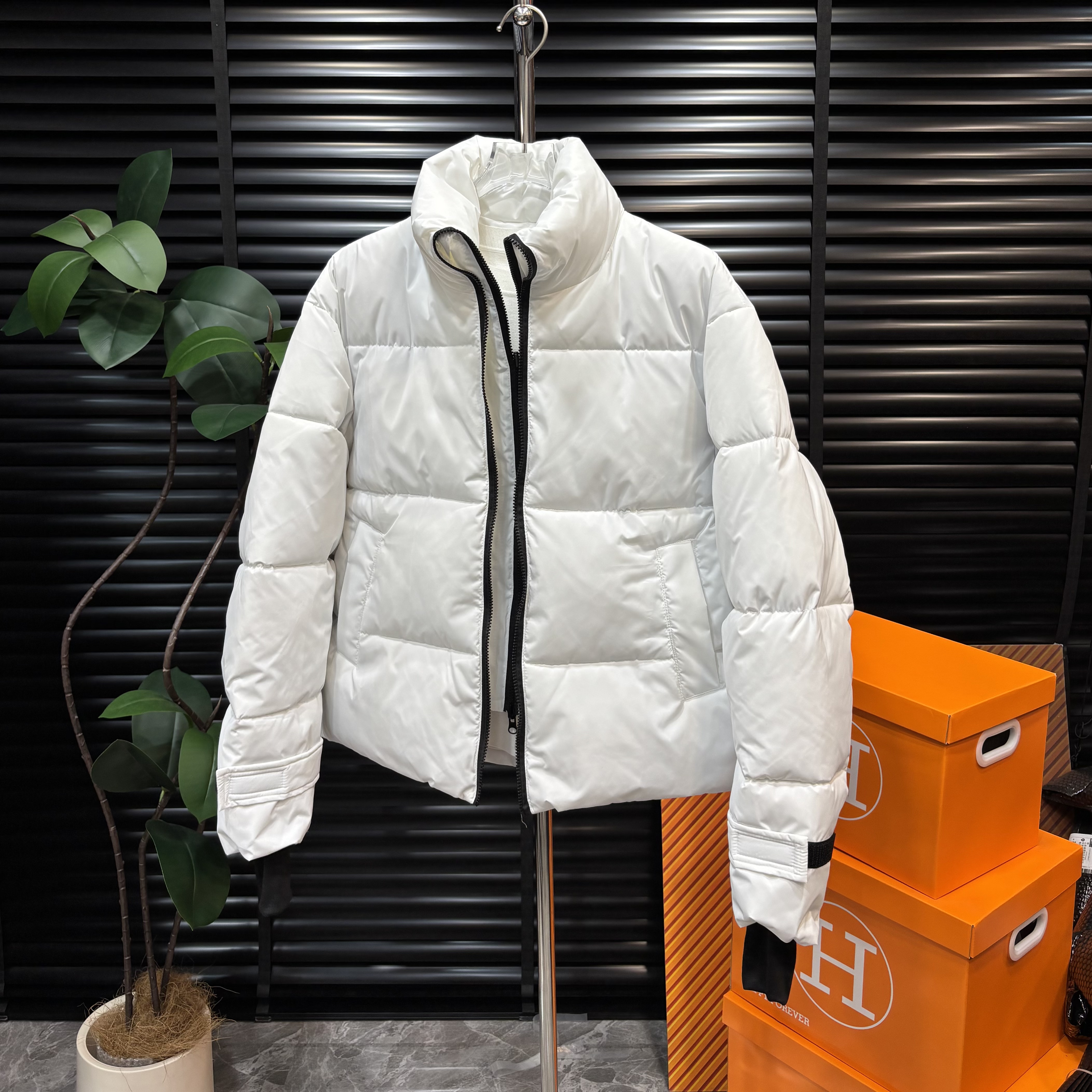 2025冬季韩版情侣假两件短款时尚休闲百搭棉服痞帅立领棉衣外套潮