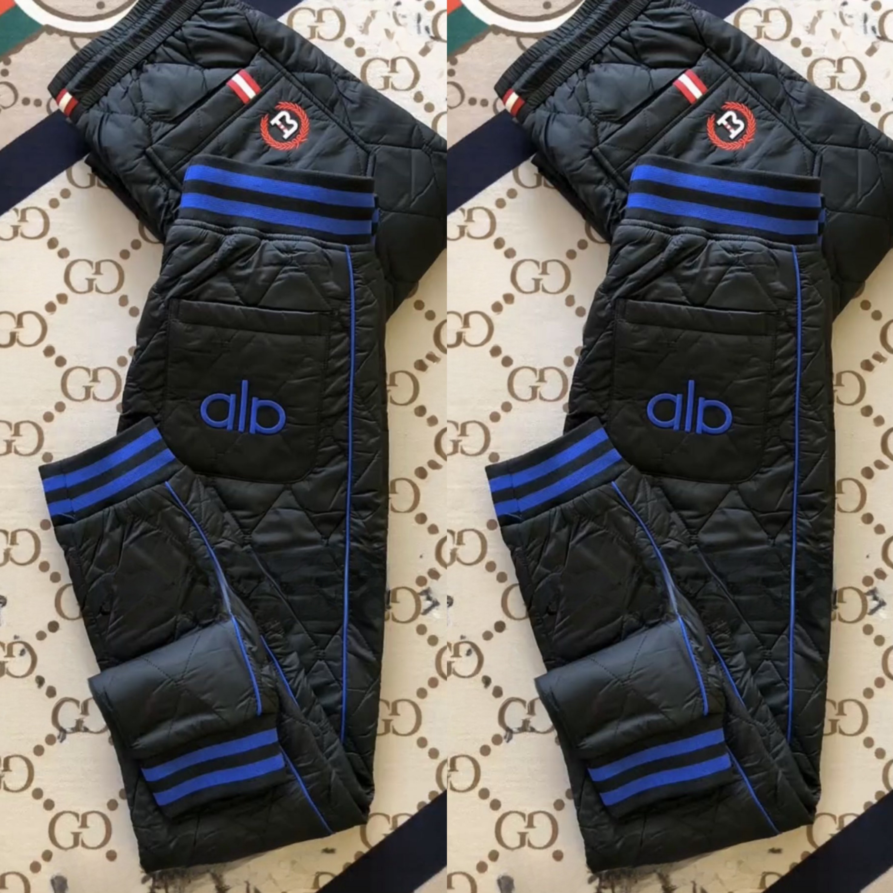 男士时尚潮流外穿棉裤秋冬2025新款百搭刺绣痞帅小脚裤显瘦休闲裤