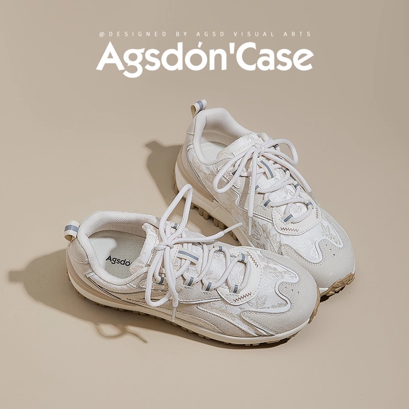 【奥古狮登】新中式德训鞋女3cm厚底休闲运动B143047AA