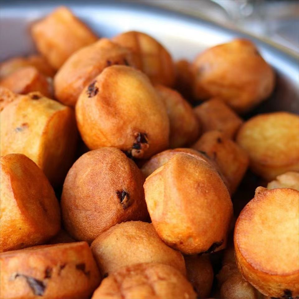 湘西龙山特产特色小吃手工美食，油粑粑