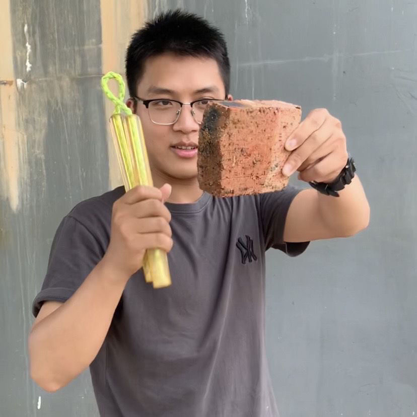 牛筋双节棍橡胶软表演成人聚酯橡胶尼龙李小龙双截棍