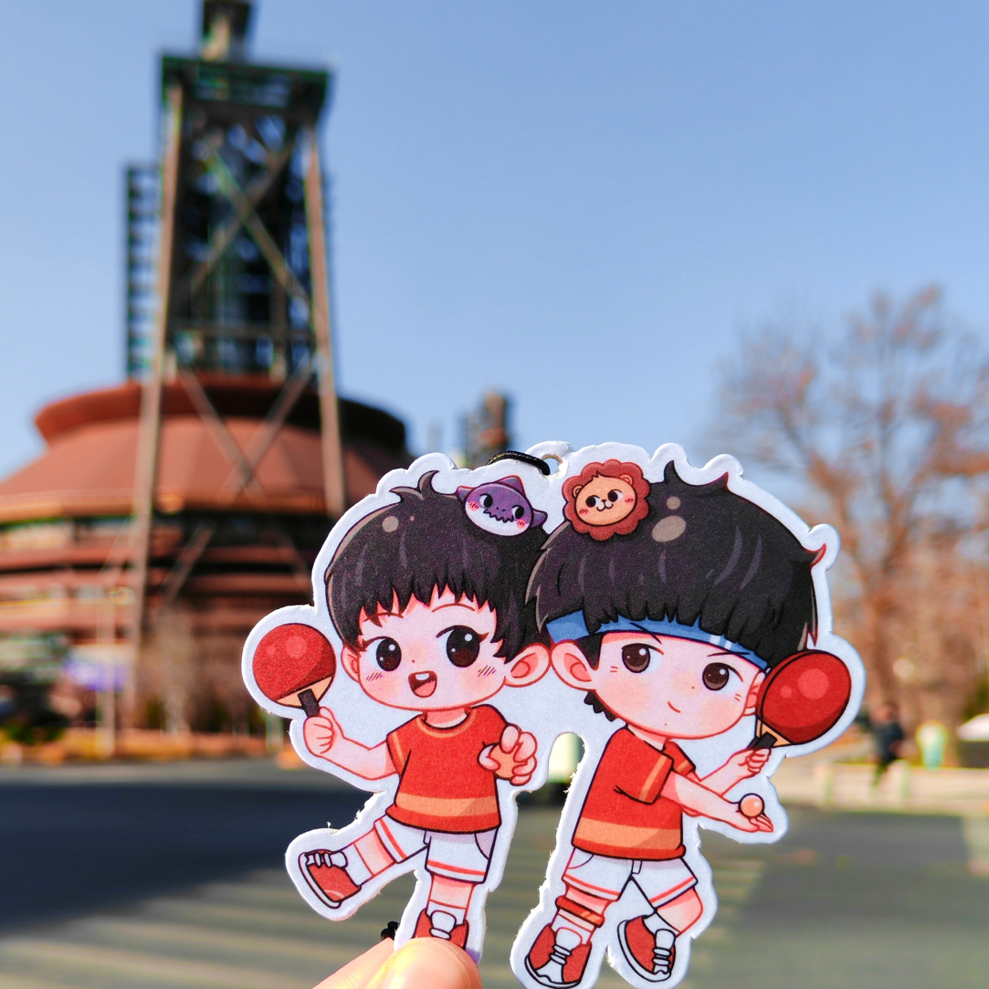 王楚钦孙颖莎周边莎头组合CP国兵双面包挂情侣挂件定制