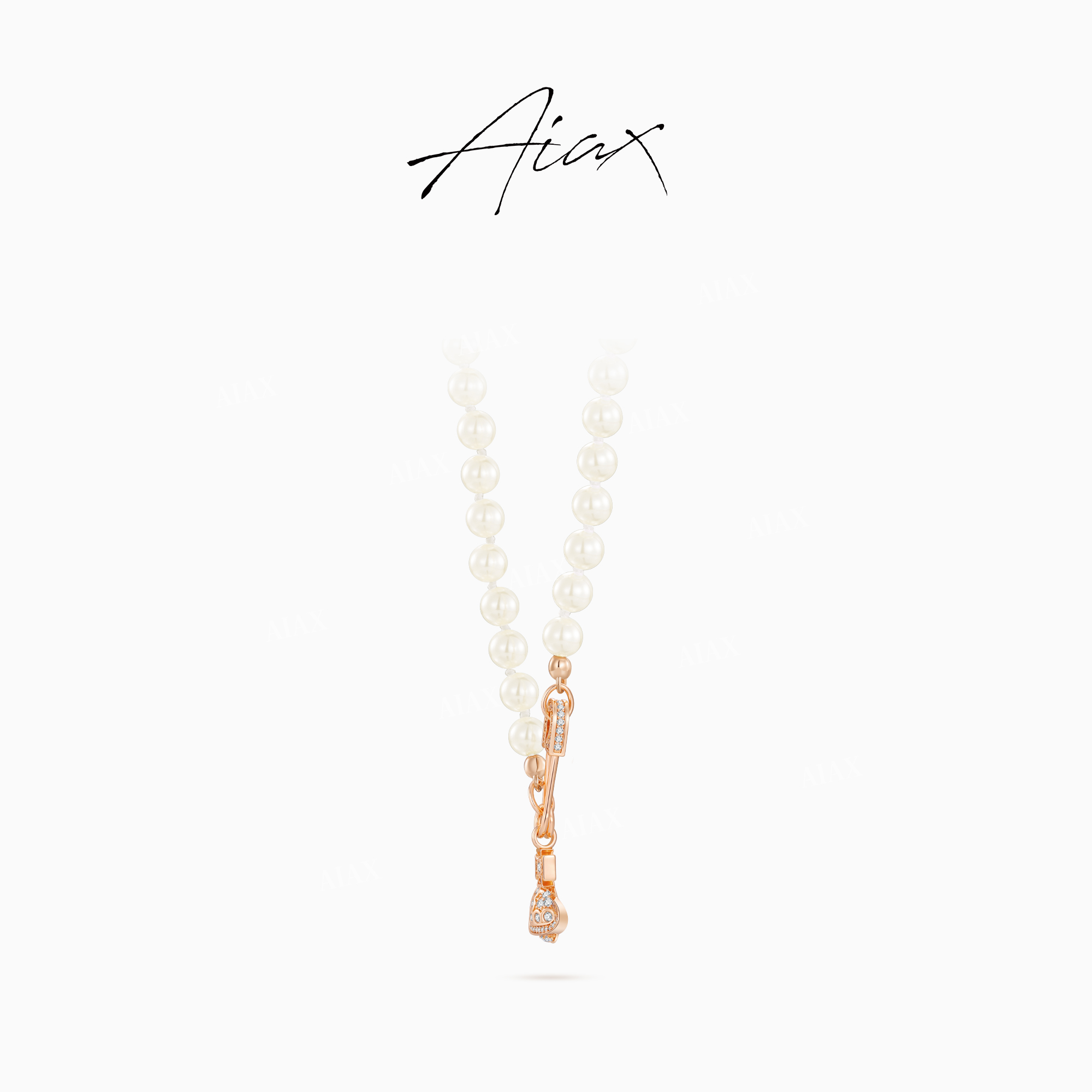 AIAX 流光风 经典轻奢时尚高级感首饰土星珠珠项链女款TSJ10221