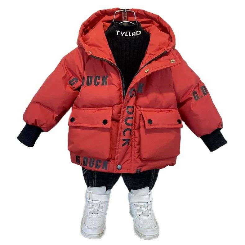 男童冬季加厚棉衣2025新款儿童韩版羽绒棉服时髦宝宝冬装棉袄外套