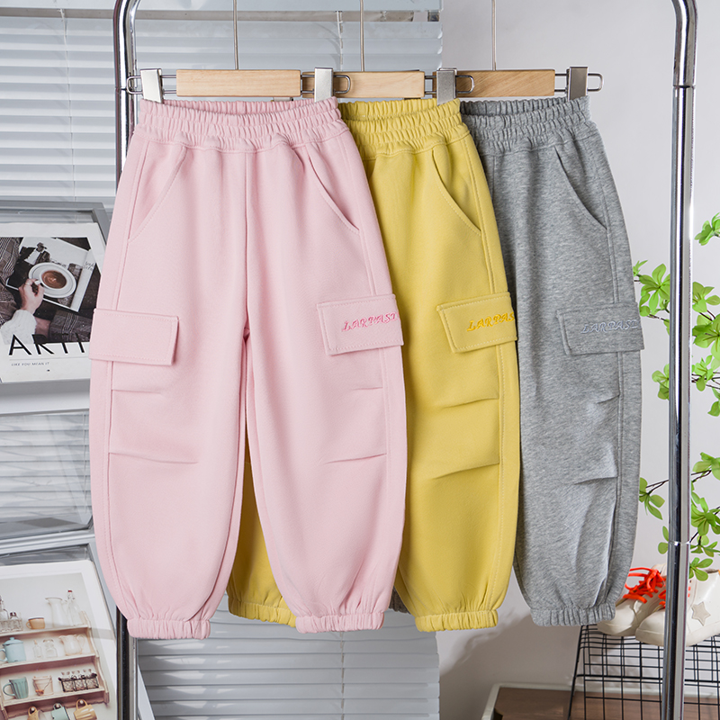 长裤春秋A类工装裤中大通休闲风运动裤卫裤休闲裤子韩系山系韩版