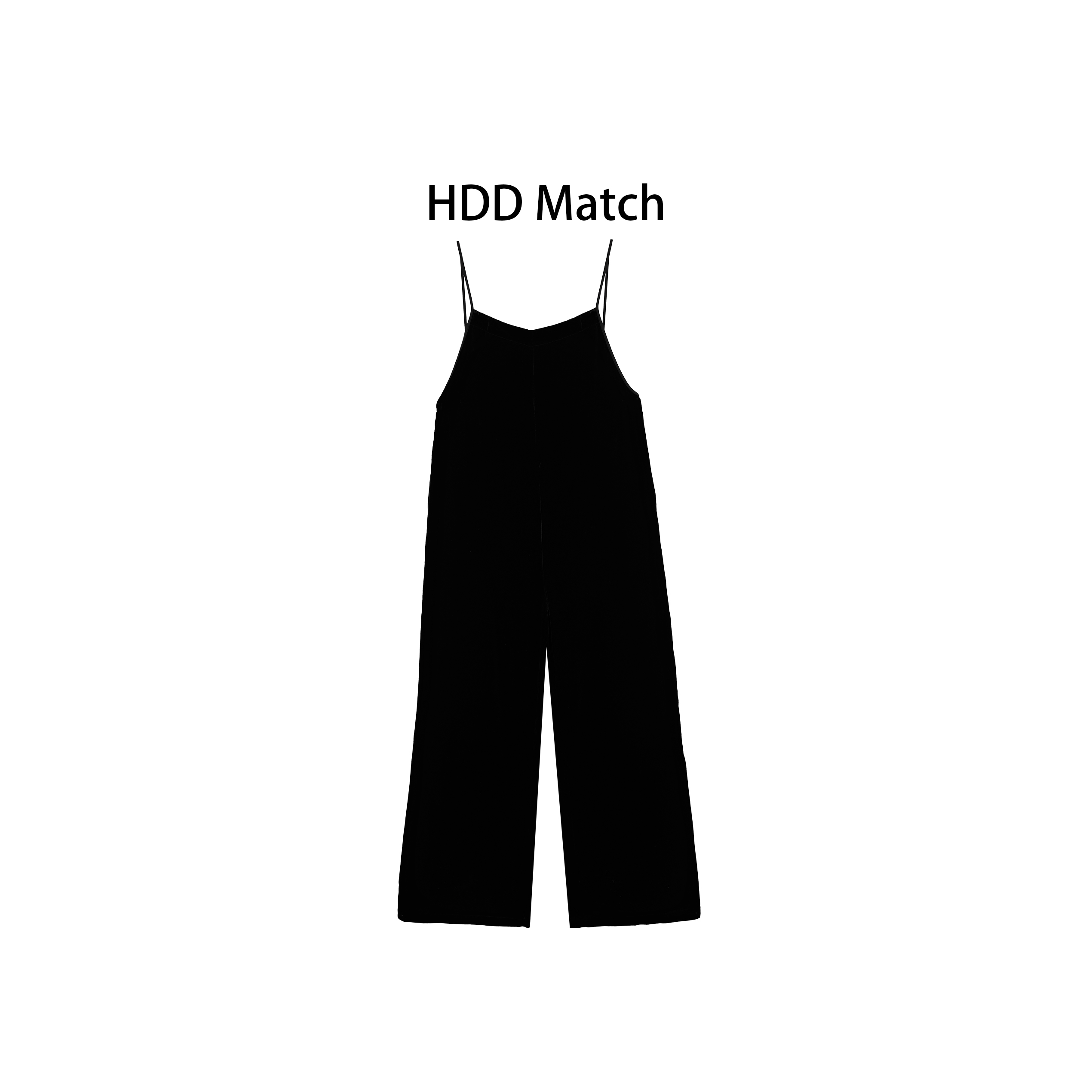 HDD- "温婉乐章" 桑蚕丝  秋季女款设计师定制丝绒背带裤 Y8751