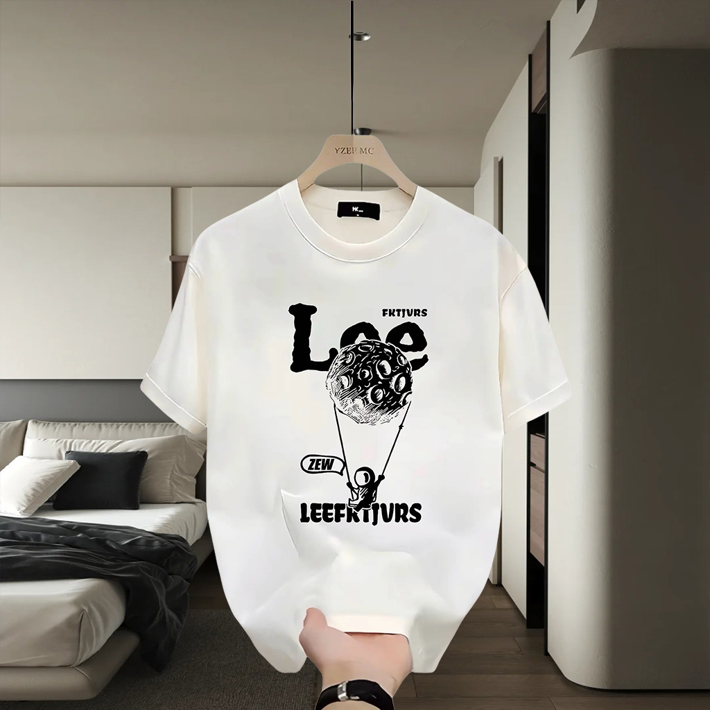 美式痞帅重磅纯棉短袖T恤青年男女款夏季ins潮牌街头时尚百搭上衣