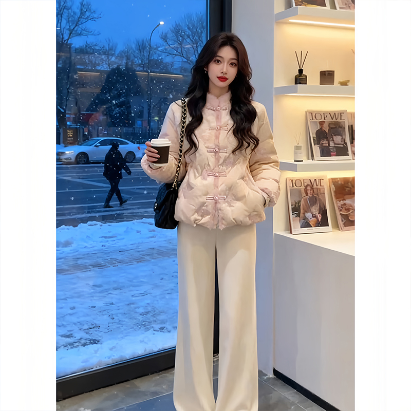 【中式美学】新中式国风设计感小众气质棉服女士2025秋冬季新款棉衣