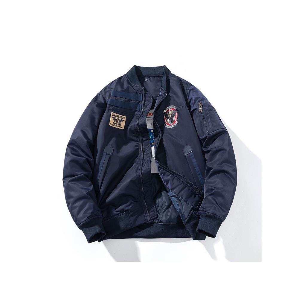 秋冬季刺绣vintage工装外套飞行员夹克衣男女宽松加厚棒球服
