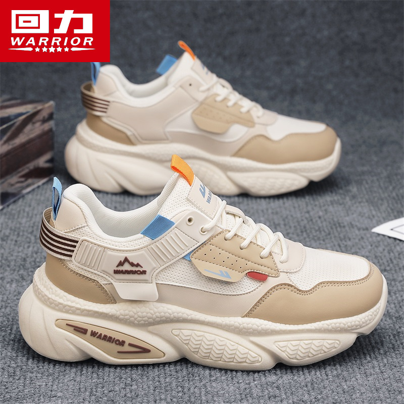 回力透气网面鞋跑步运动休闲鞋男士时尚爆款2025新款增高百搭潮鞋