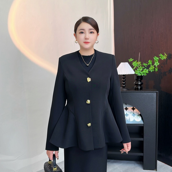 【曼妙】早秋新款气质百搭显瘦洋气大码女装西装外套A138