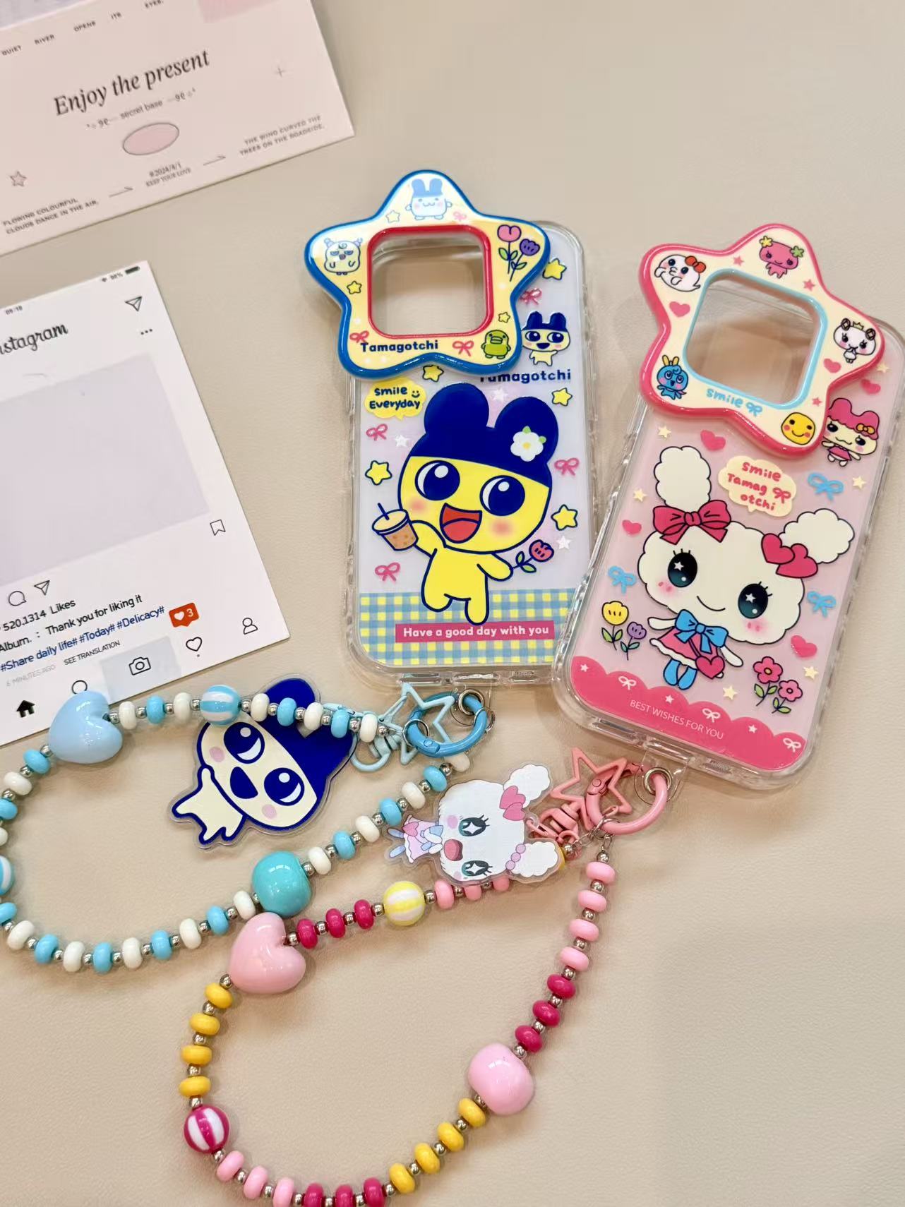 五角星框拓麻歌子甜心吉麻美吉适用苹果17promax手机壳15/16卡通