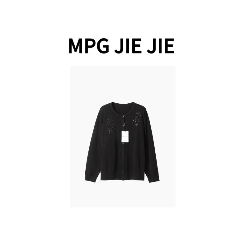 MPG JIEJIE【花艺】春秋大码长袖针织时尚休闲百搭毛针织衫