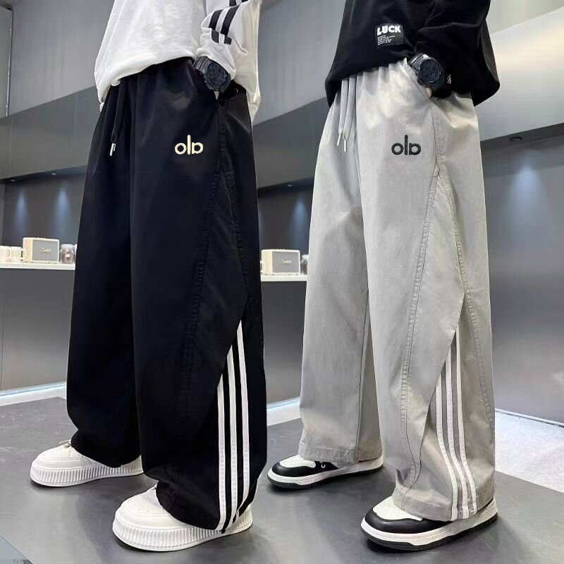 2025儿童秋季新款阔腿裤中大童春秋休闲裤潮酷帅气工装长裤