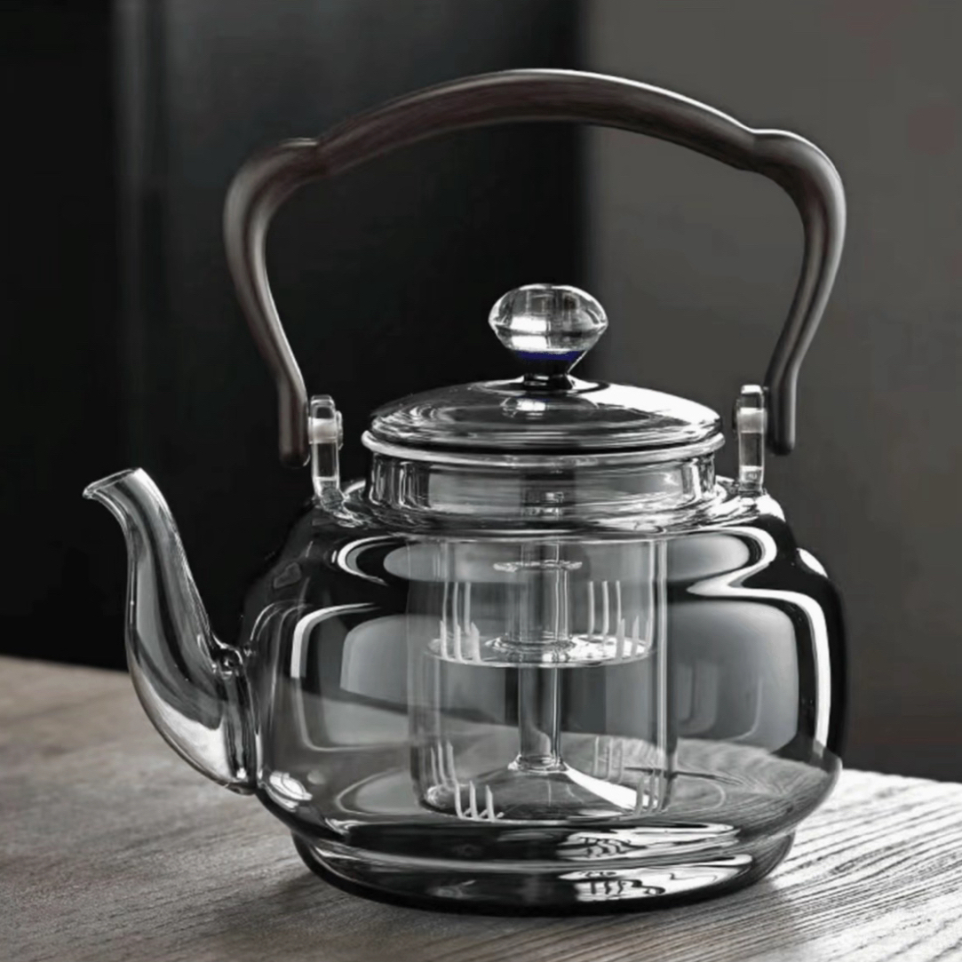 星韵壶耐高温玻璃茶具泡茶茶壶加厚耐热轻奢提梁壶大容量煮茶老婆