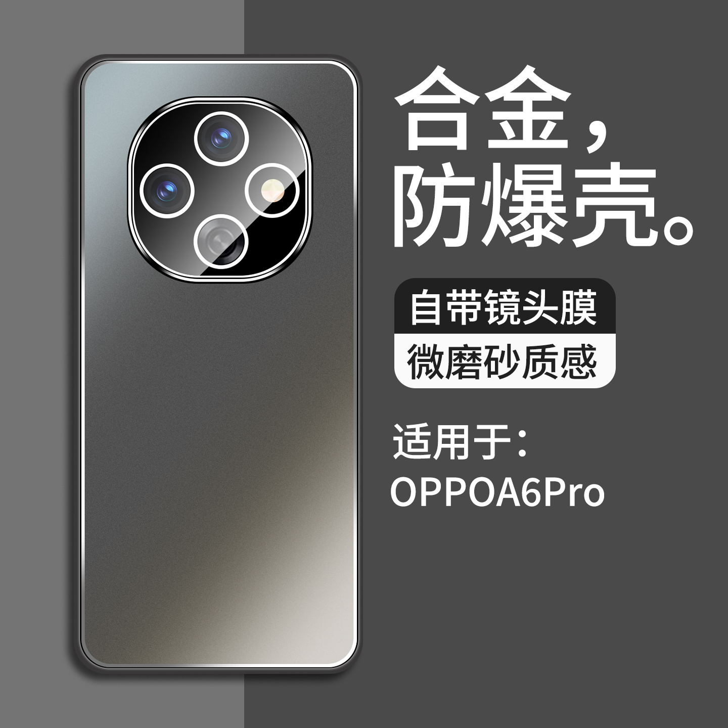 适用OPPOA6Pro手机壳新款A6pro合金自带镜头膜男款全包防摔a6pro