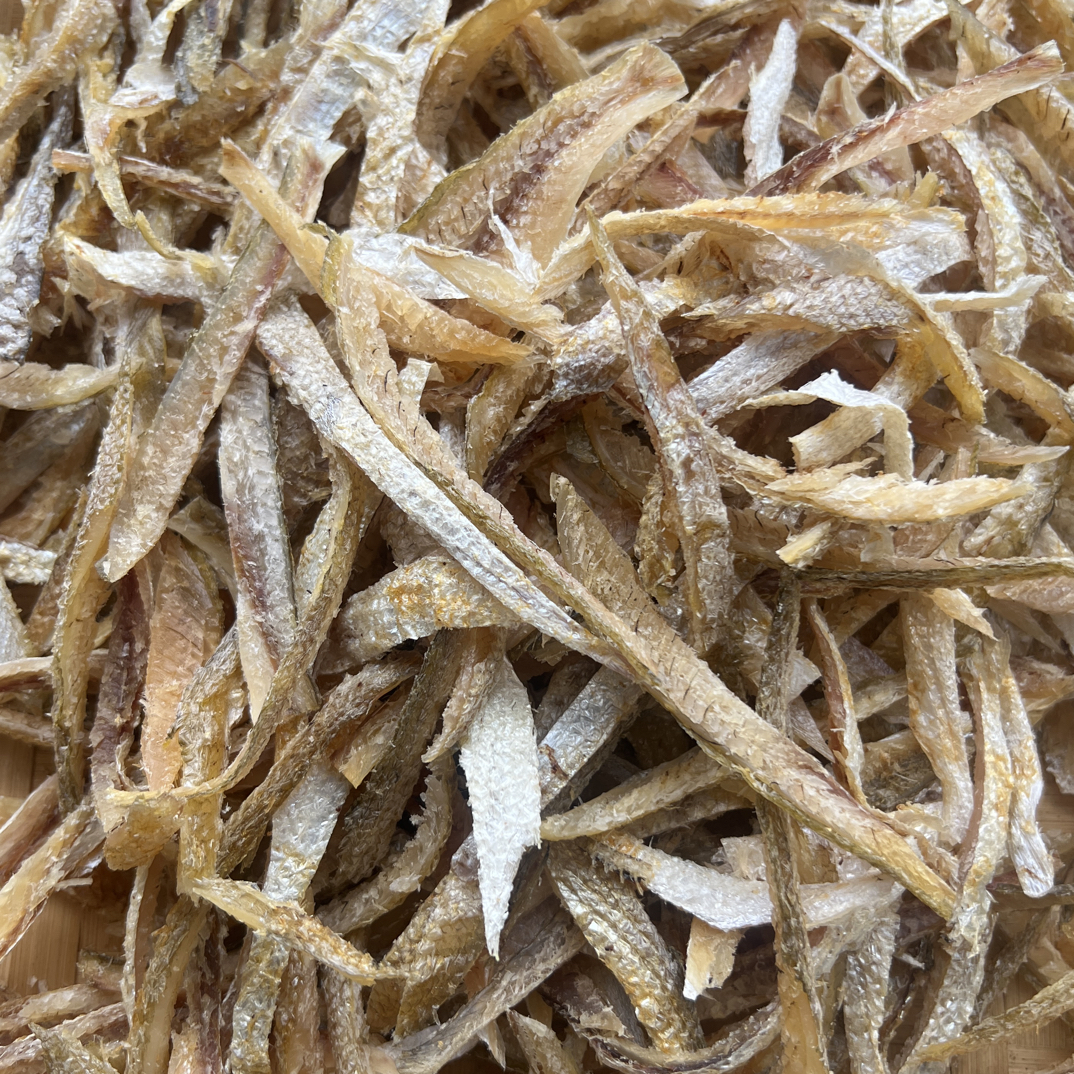 清远北江河渔家自晒边鱼净肉干