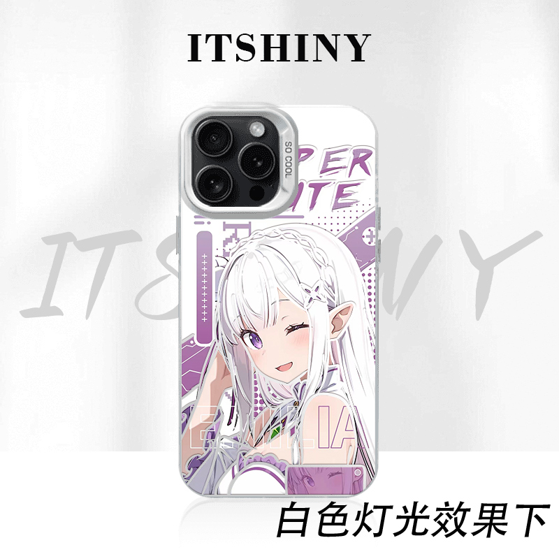 爱蜜莉雅手机壳彩银适用于苹果华为荣耀小米VIVOPPO一加6