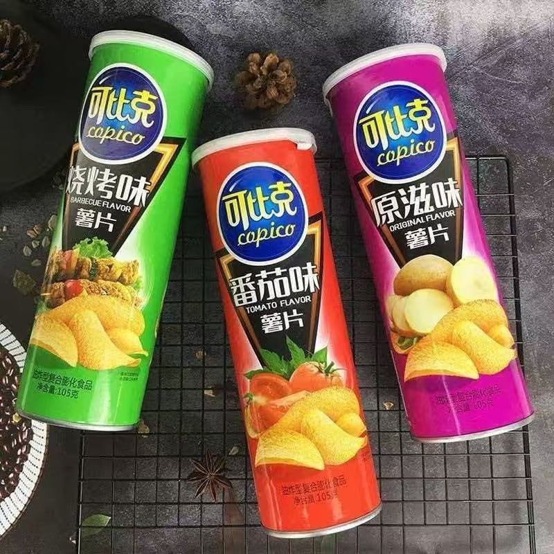 可比克105g薄脆经典口味即食新鲜美味薯片追剧解馋休闲零食