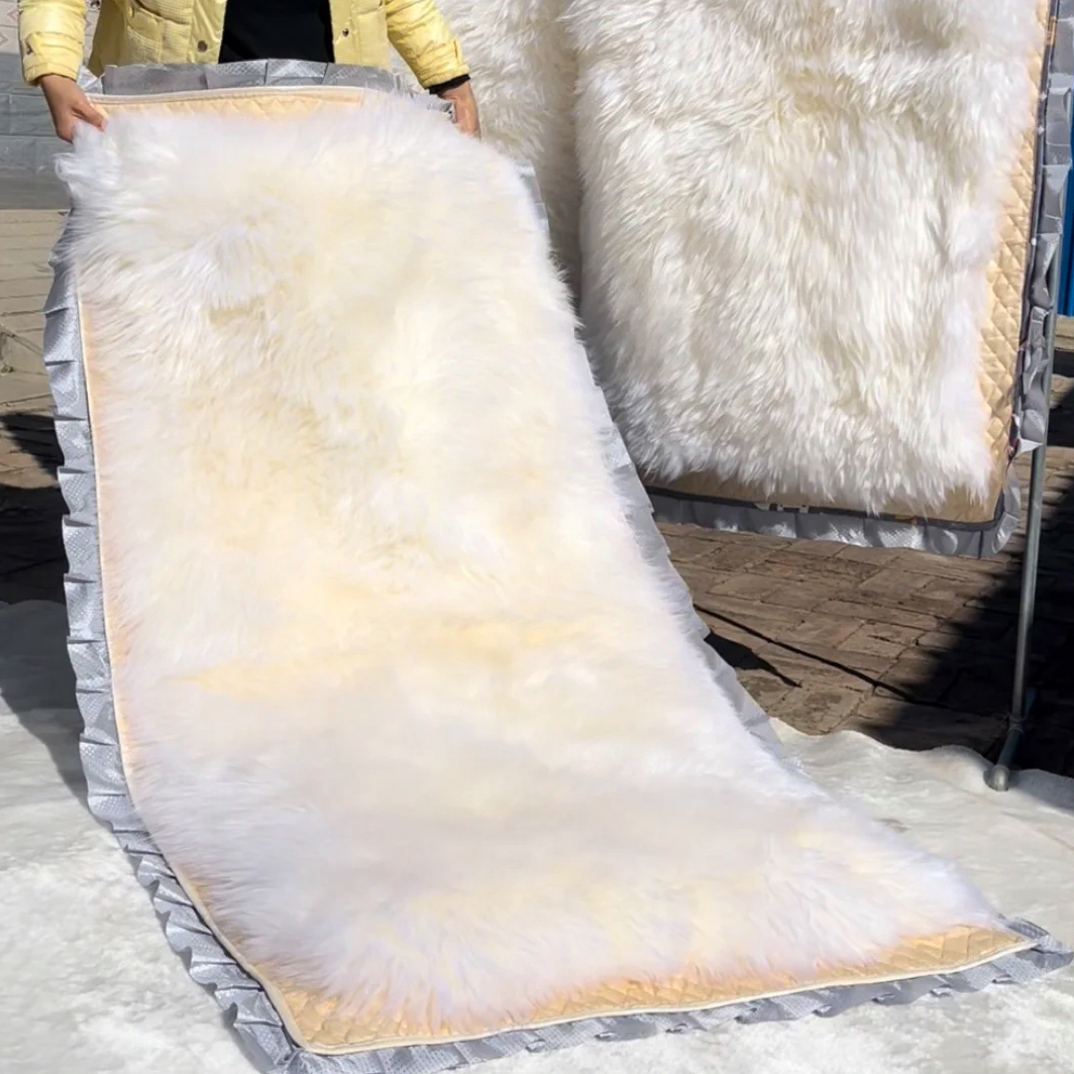 羊皮毛一体褥子单人加厚保暖