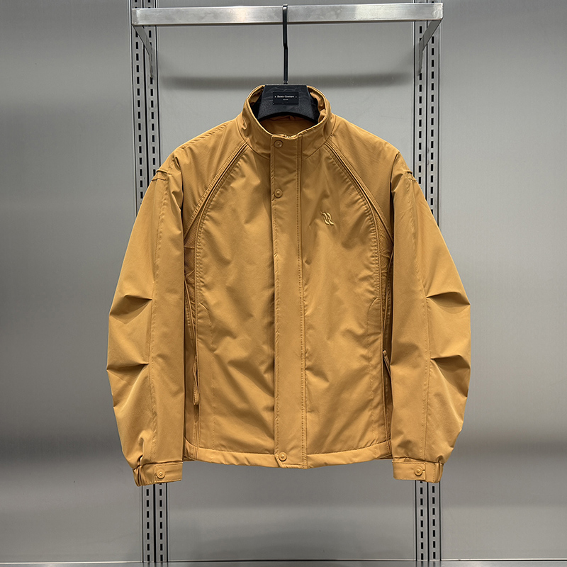 2025秋冬新款男士加棉外套时尚潮流韩版二棉保暖上衣加厚立领夹克