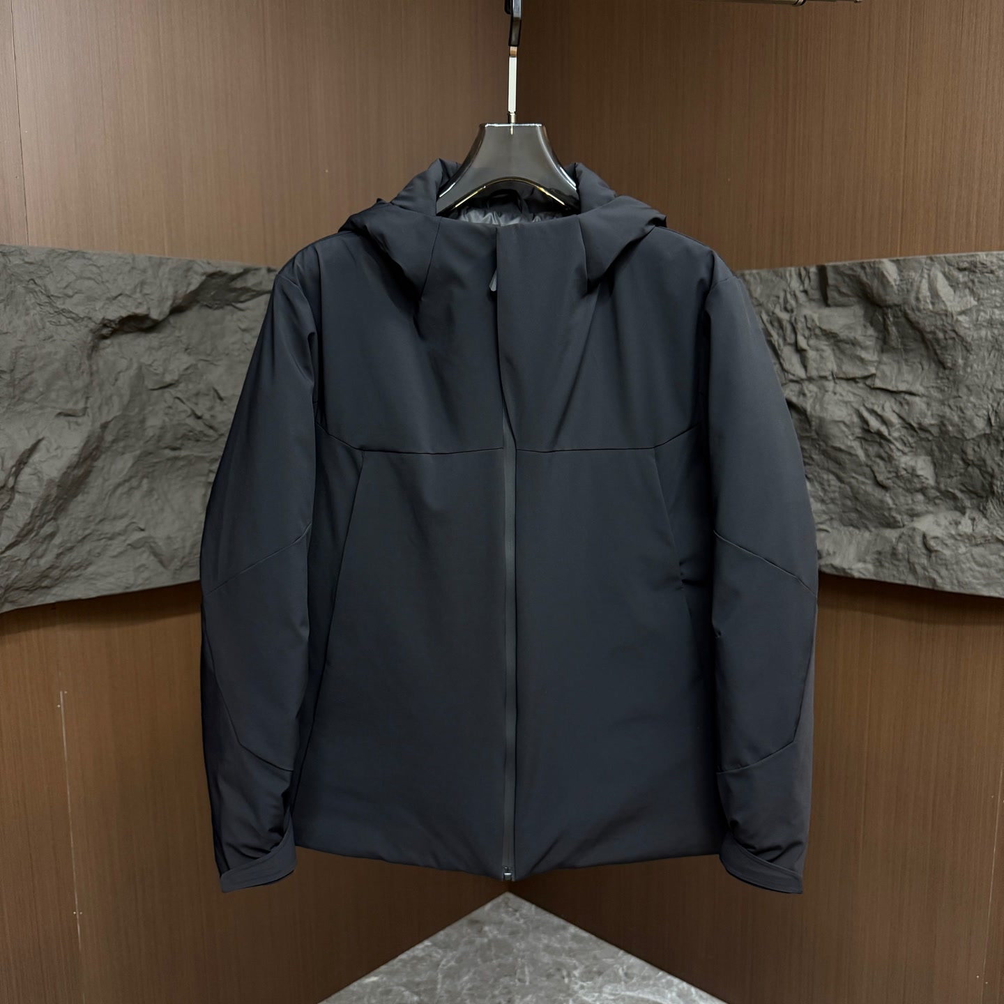 6628冬季新款羽绒服爆款户外连帽软壳保暖羽绒服冲锋衣