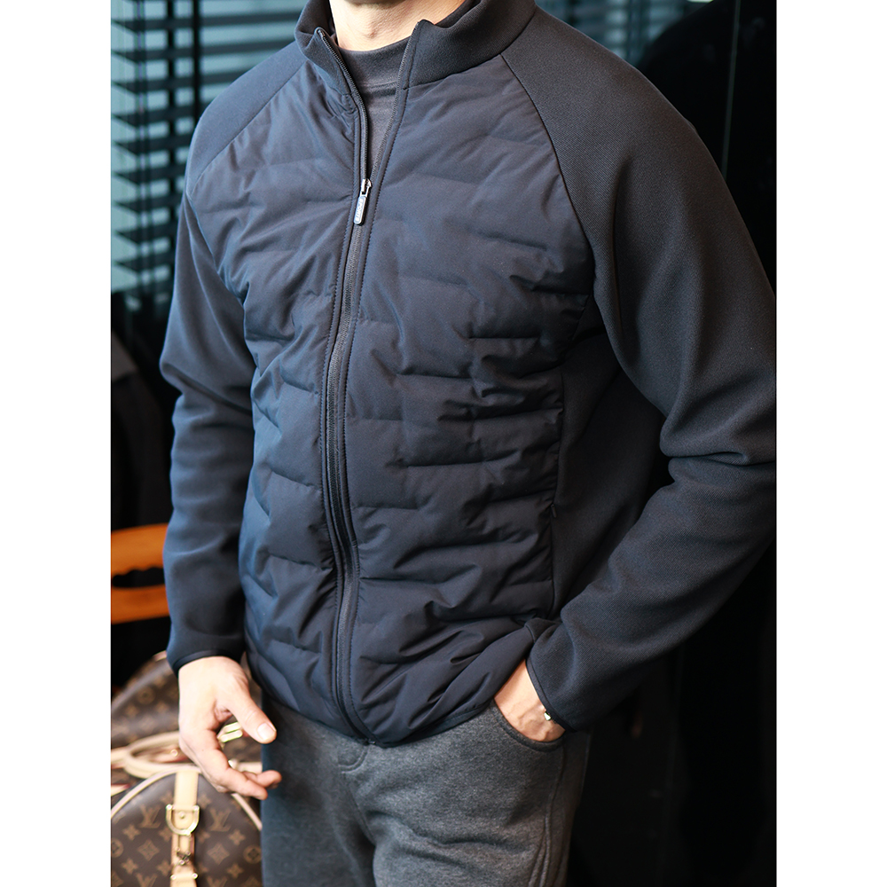 简素Design绵羊毛长袖棉服马甲男立领加绒保暖内搭夹克休闲外套冬