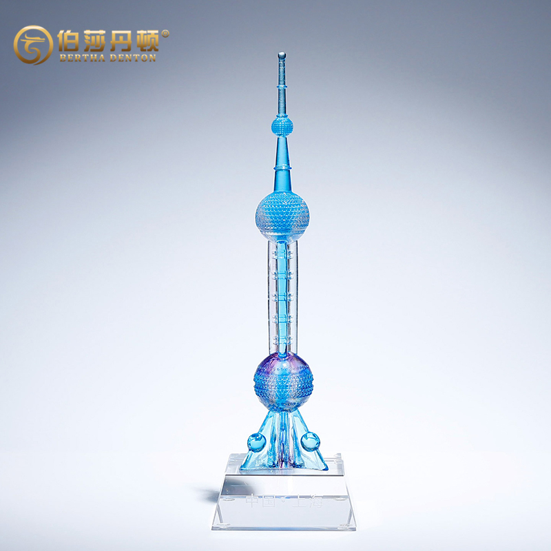 伯莎丹顿工艺品摆件东方明珠塔模型纪念品玄关酒柜客厅装饰品创意