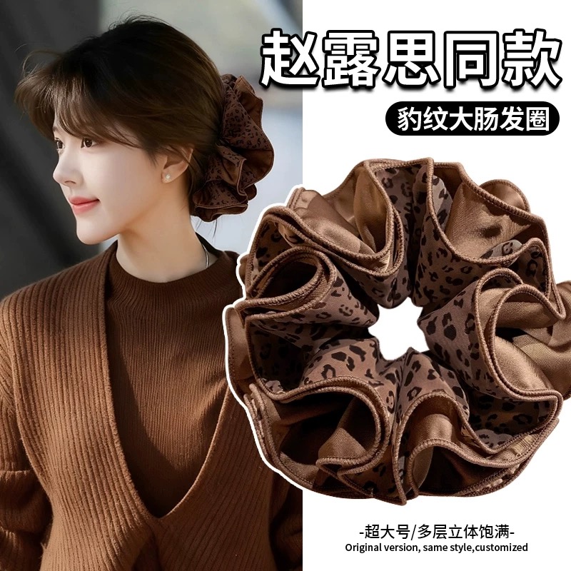 秋冬大肠圈甜美头饰原创设计发绳复古优雅气质头绳简约发饰 FS019