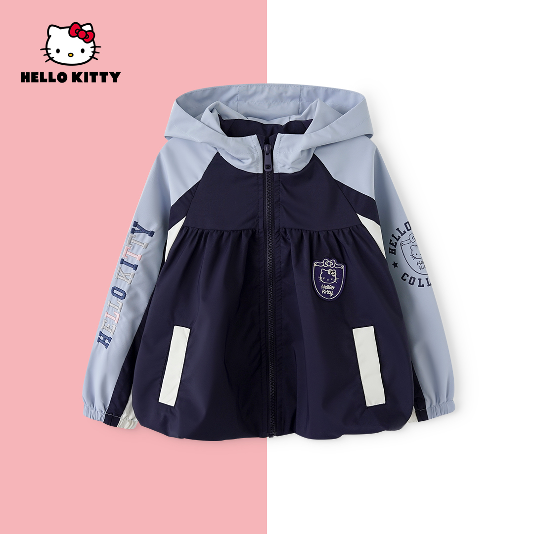 HelloKitty秋季新款女童装儿童洋气时尚连帽外套AC5323BG421  KT