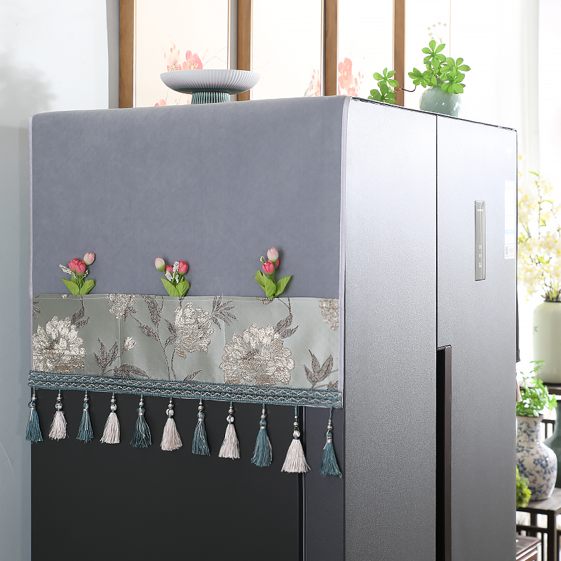 高端冰箱防尘罩盖布防滑单双开门洗衣机防尘罩盖巾可收纳新款双门