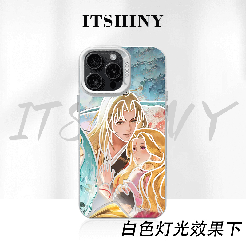 富贵清瞳手机壳彩银适用于苹果华为荣耀小米VIVOPPO一加2