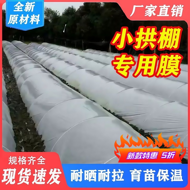 农用种植白色透明保温保湿加厚小拱棚塑料薄膜家用种菜小供棚薄膜